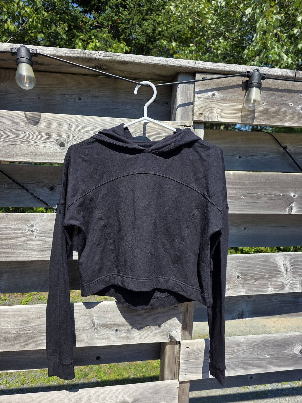 Lululemon Athletica Cropped  Sweatshirt with Hood | Size Small